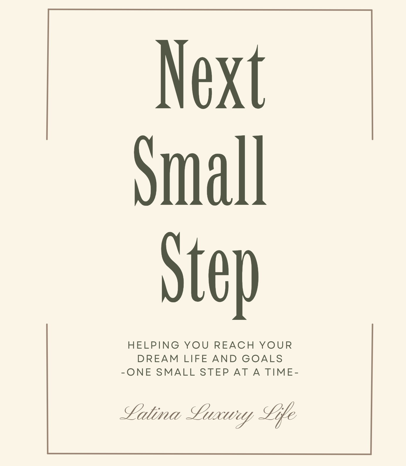 Next Small Step – A Luxe Action Planner for Your Dream Life
